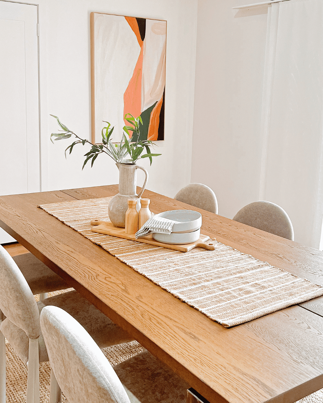 Professional styling using your existing furniture plus curated pieces